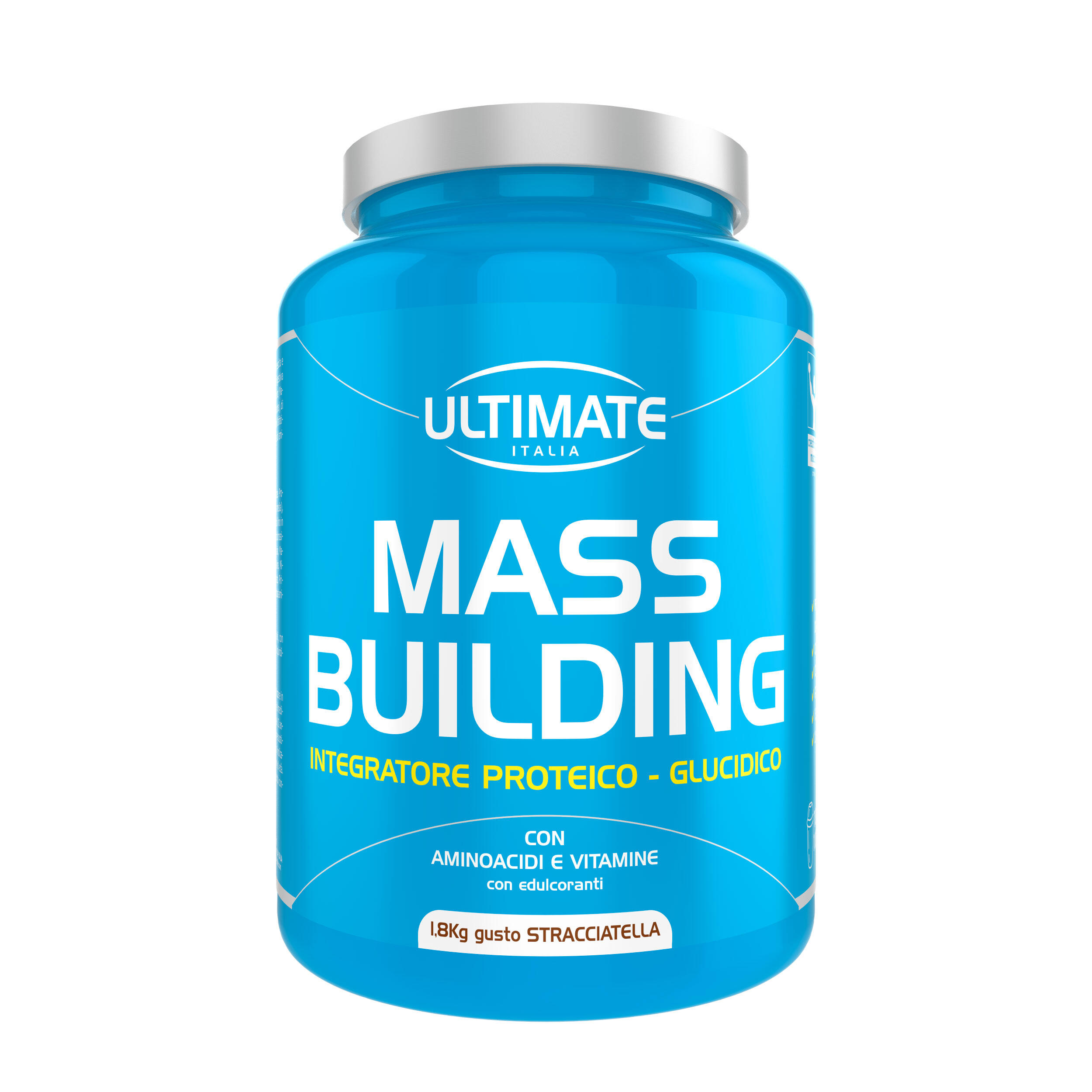 ULTIMATE ITALIA Integratore alimentare - MASS BUILDING STRACCIATELLA - 1,8 Kg
