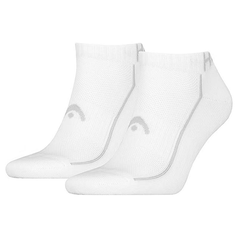 Meias tenis head performance blanco gris 2 peças