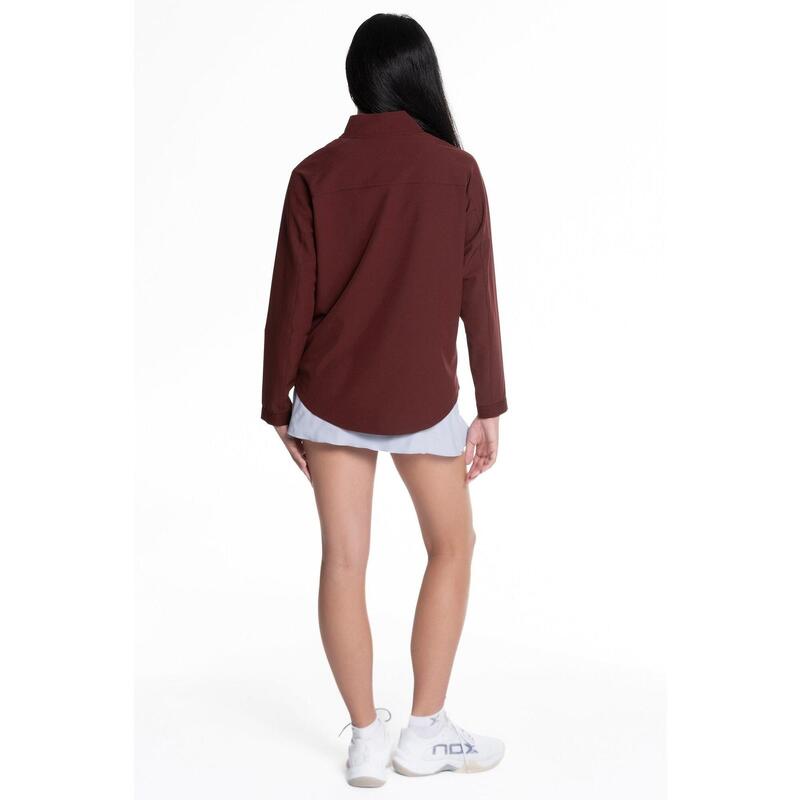 Cortavientos Deportivo Mujer PRO granate