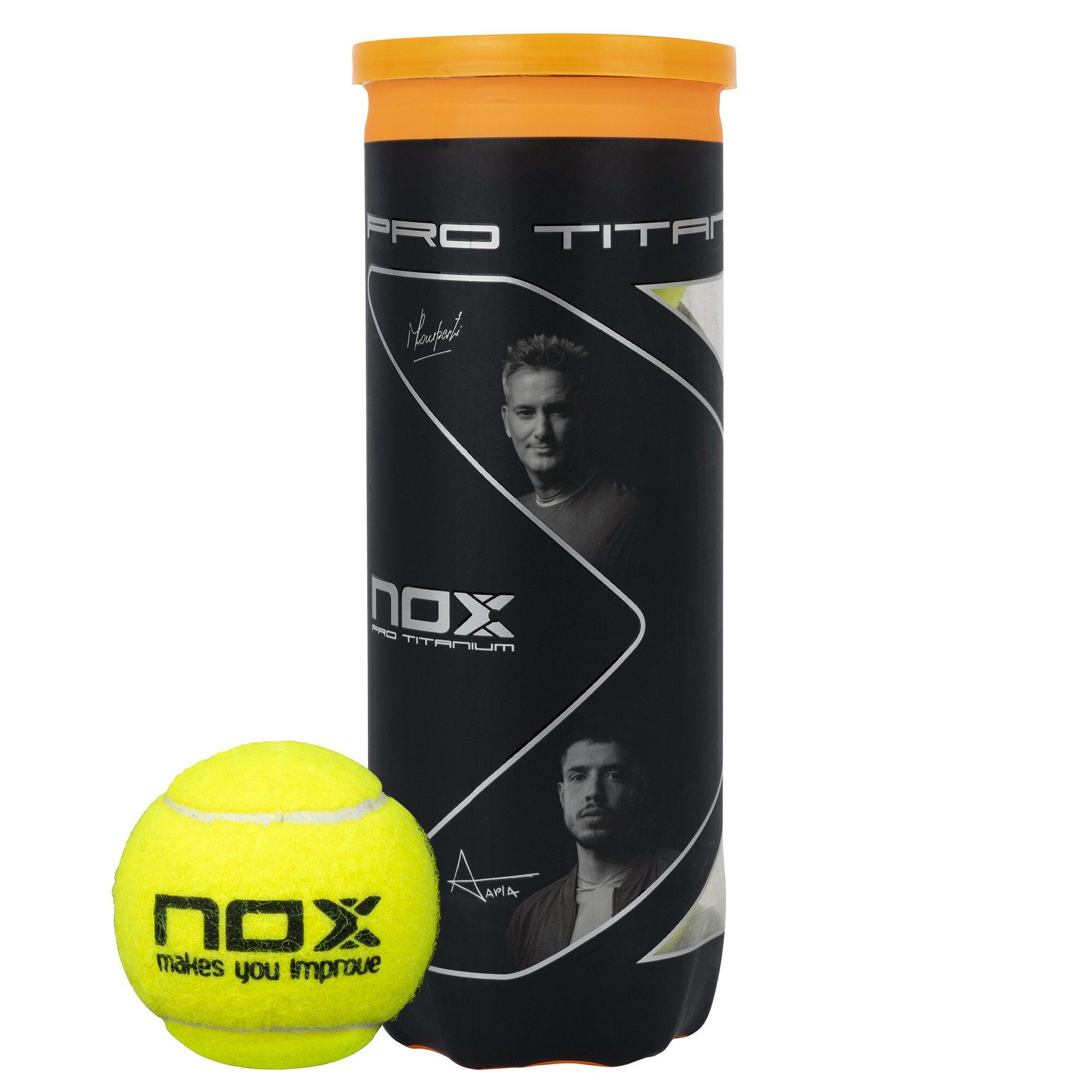 Pack de 3 bolas de padel pro titanium