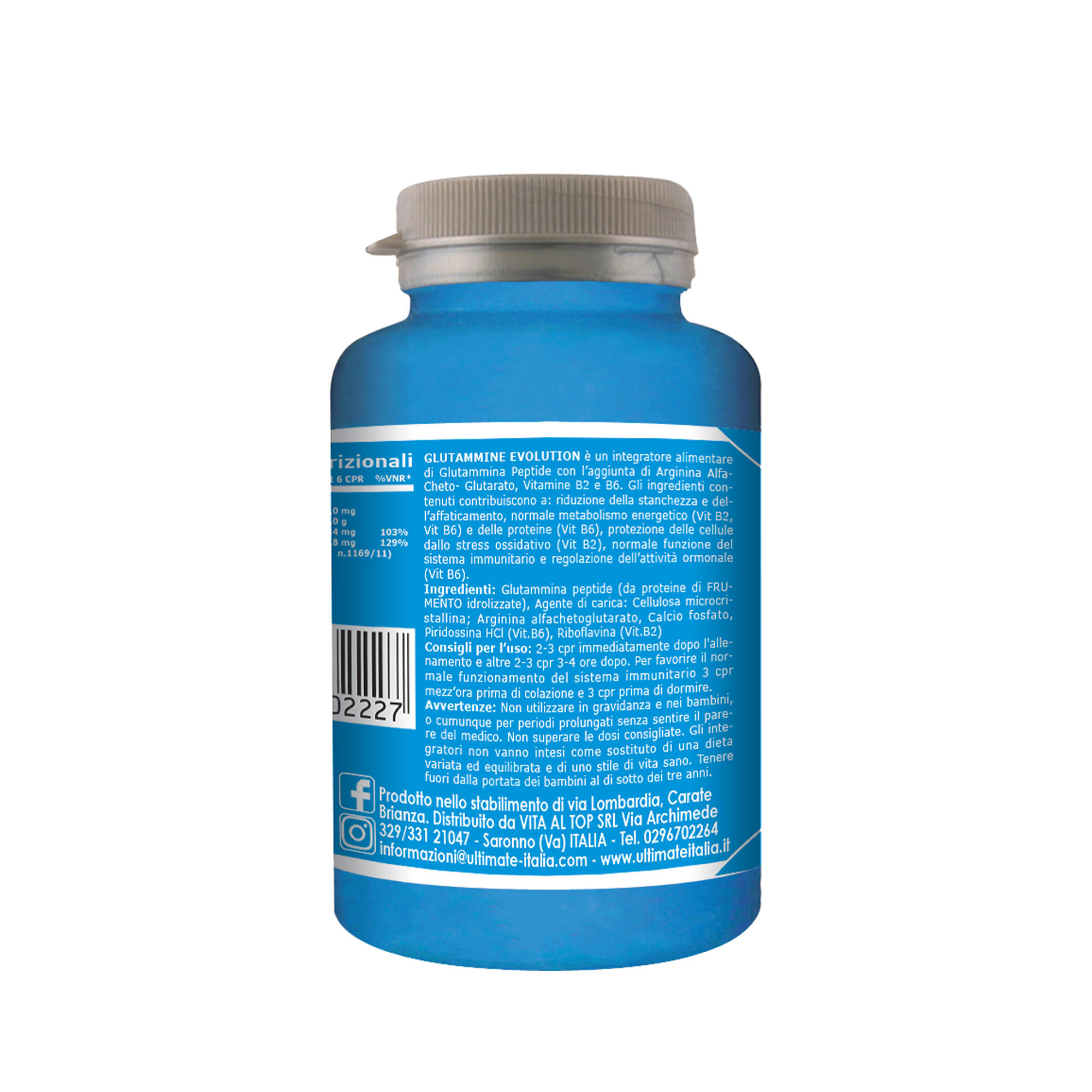 Integratore alimentare - GLUTAMMINA EVOLUTION - 120 cpr 2/5
