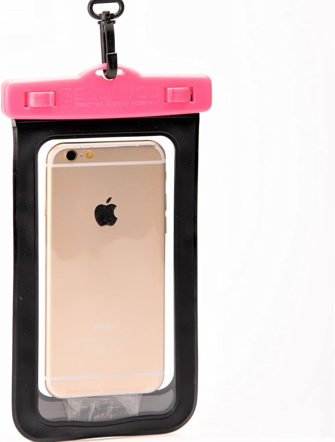 Seawag Pochette Étanche Smartphone 5,7"  Rose & Noir 3/3