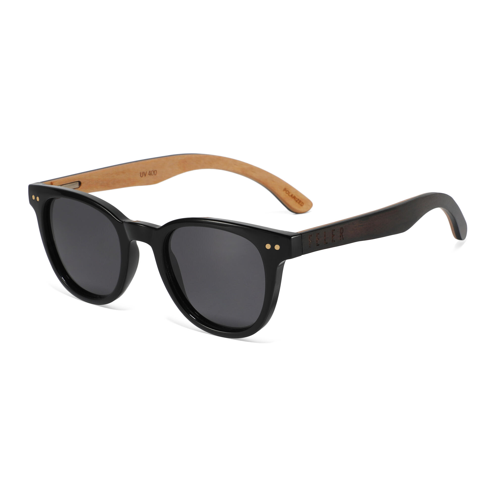 FELER Feler Gafas de Sol de madera: Artesanales y polarizadas