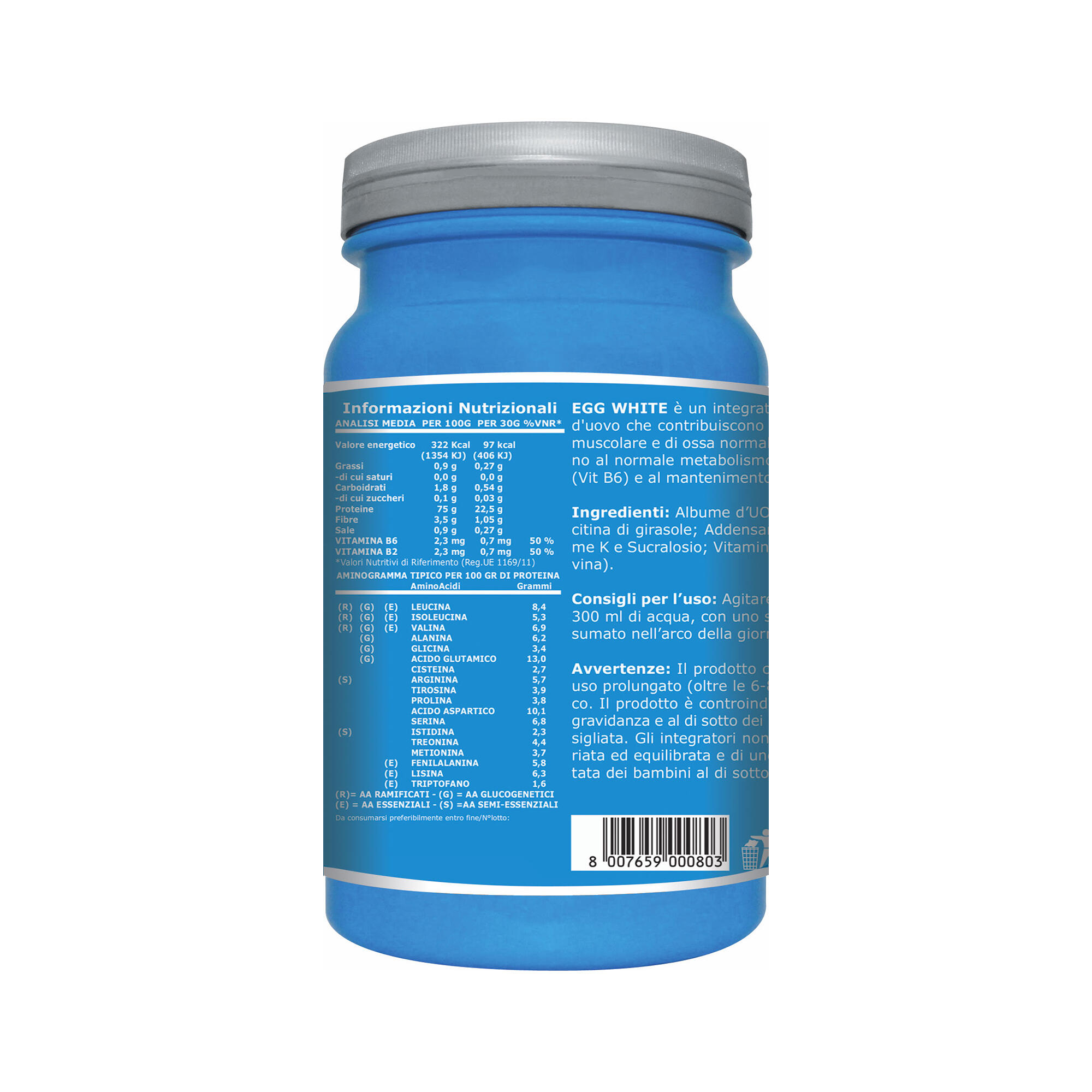 Integratore alimentare - EGG WHITE COCOA 750g 3/6
