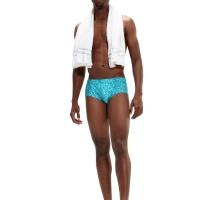 Speedo Allover Digital 13.5cm Briefs - Sundown Shores 3/6