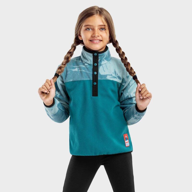 Pull polaire épais fille Sports d'hiver Enfants Jumbo-G Vert