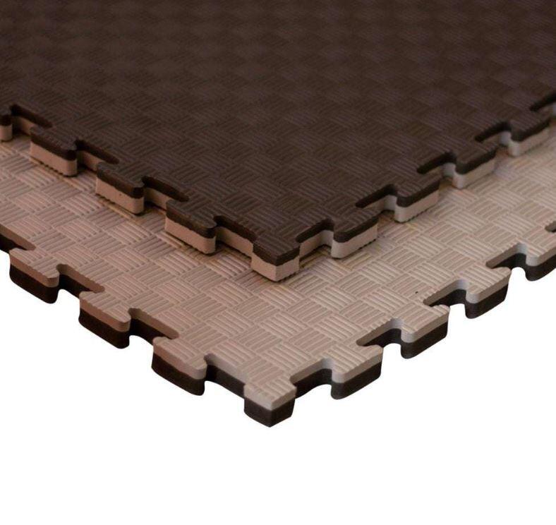 Tatami Puzzle EVA 100x100x40 mm (Lote 8 uds) Marrón-Beige 7/7