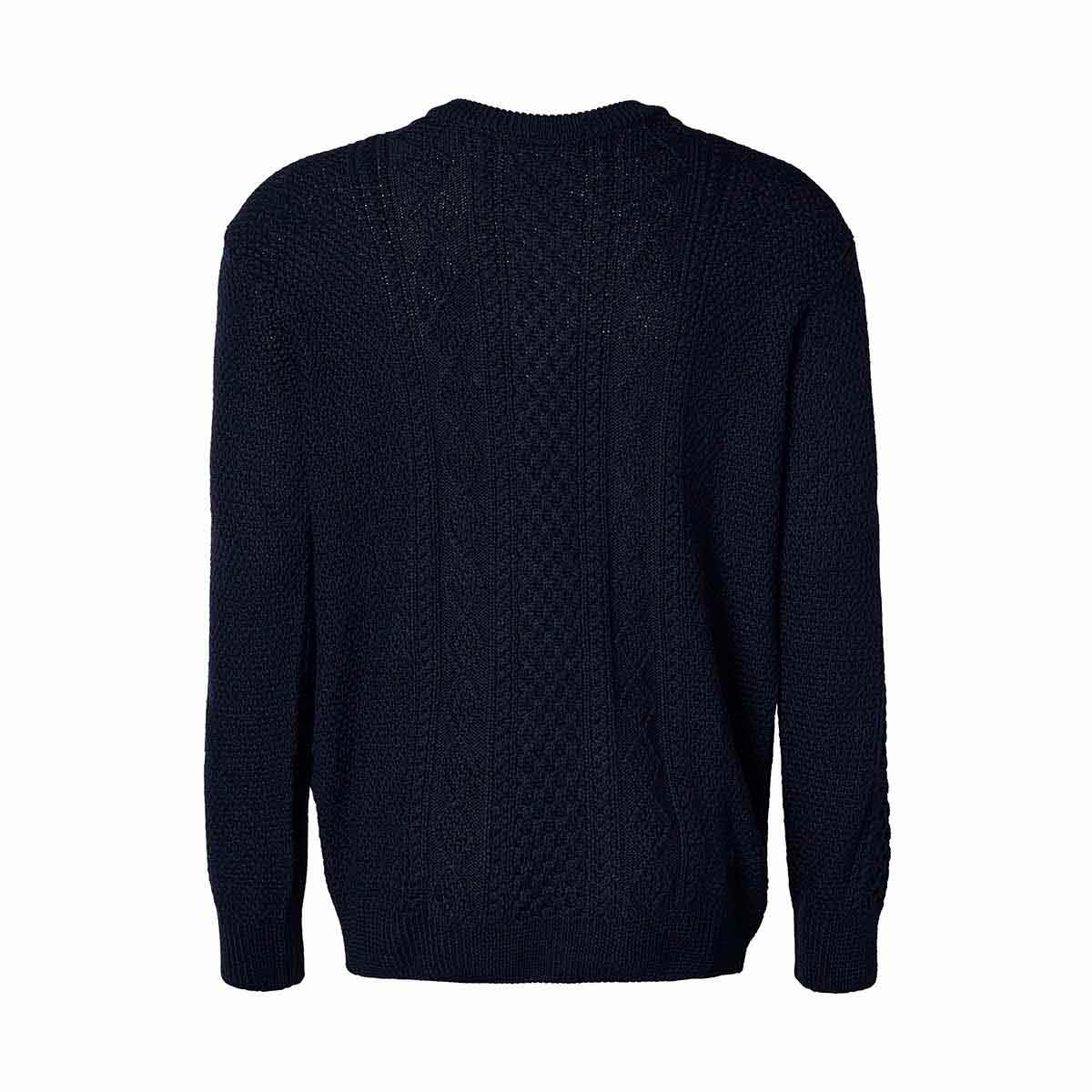 Maglione da uomo in acrilico blu da casual 4/4