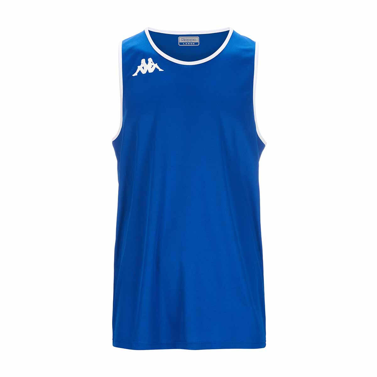 Kappa - Maillot Basketball Garçon Danco Bleu - T-shirt Manches Courtes - Blanc|bleu|multicolore - Decathlon