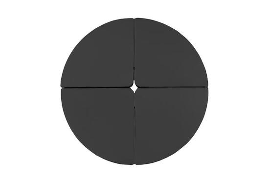 Materasso rotondo per pole dance diametro 150 cm spess. 10 cm nero