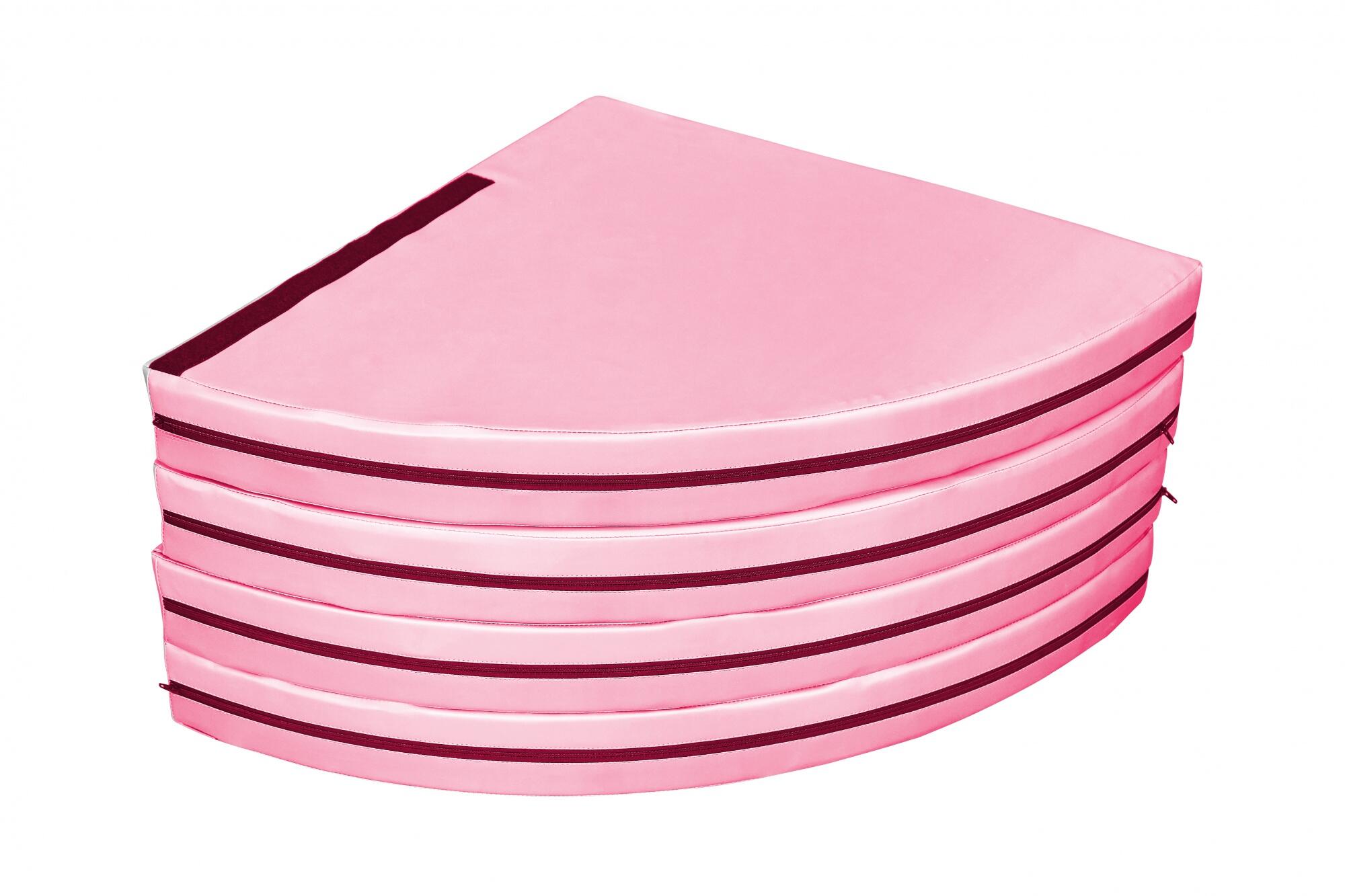 paaldans matras, diameter 120 cm, dikte 10 cm, roze 2/2