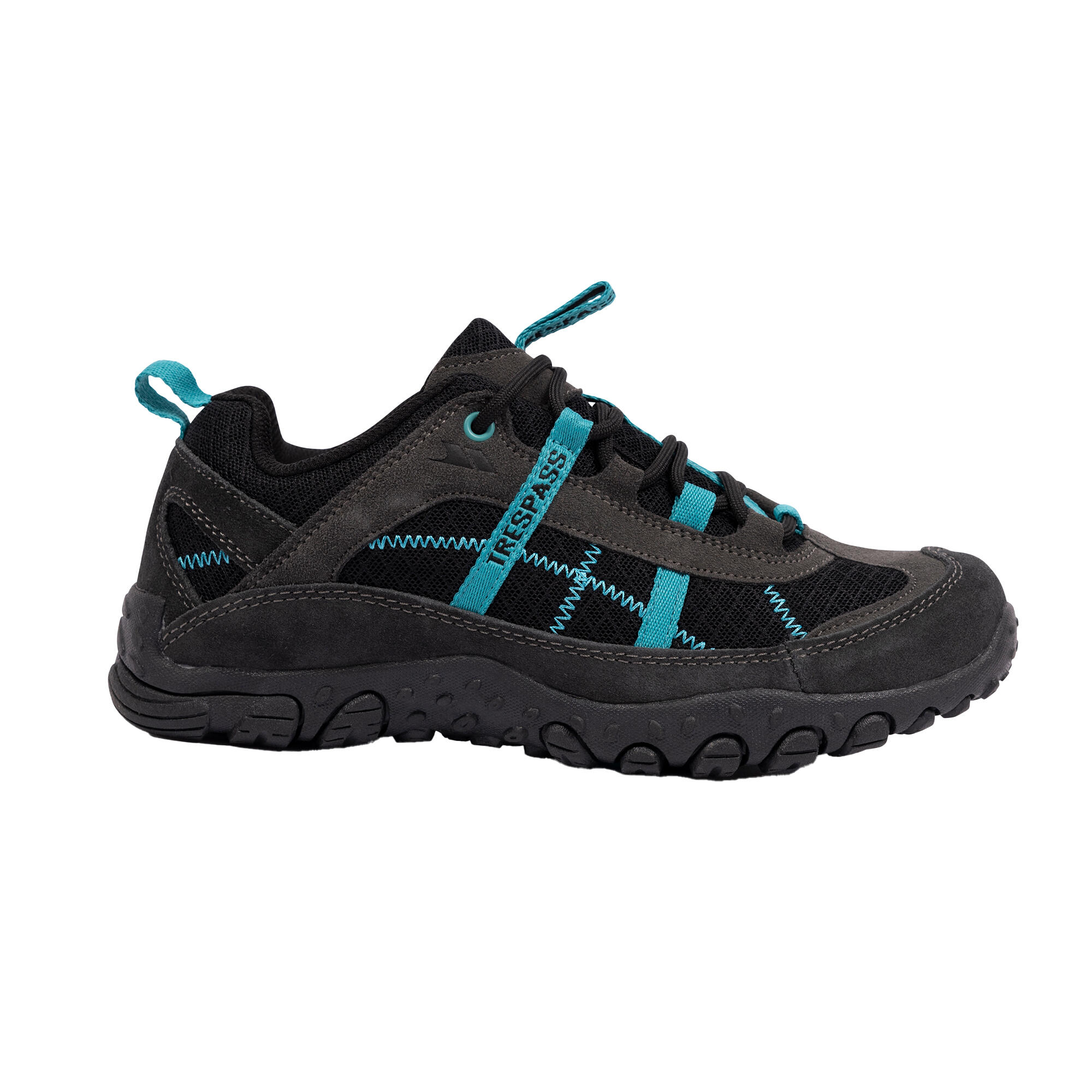 Zapatilla de montaña / Caminar Ligeras Modelo Fell Mujer Carbón, Cerceta 4/5