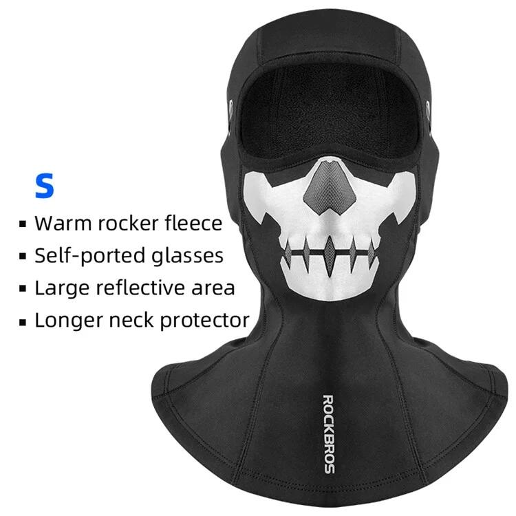 Balaclava met schedel/spin patroon - Maat S