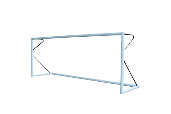 Voetbaldoel 3 x 1 m - Verplaatsbaar - Aluminium Ø80mm - Zwart