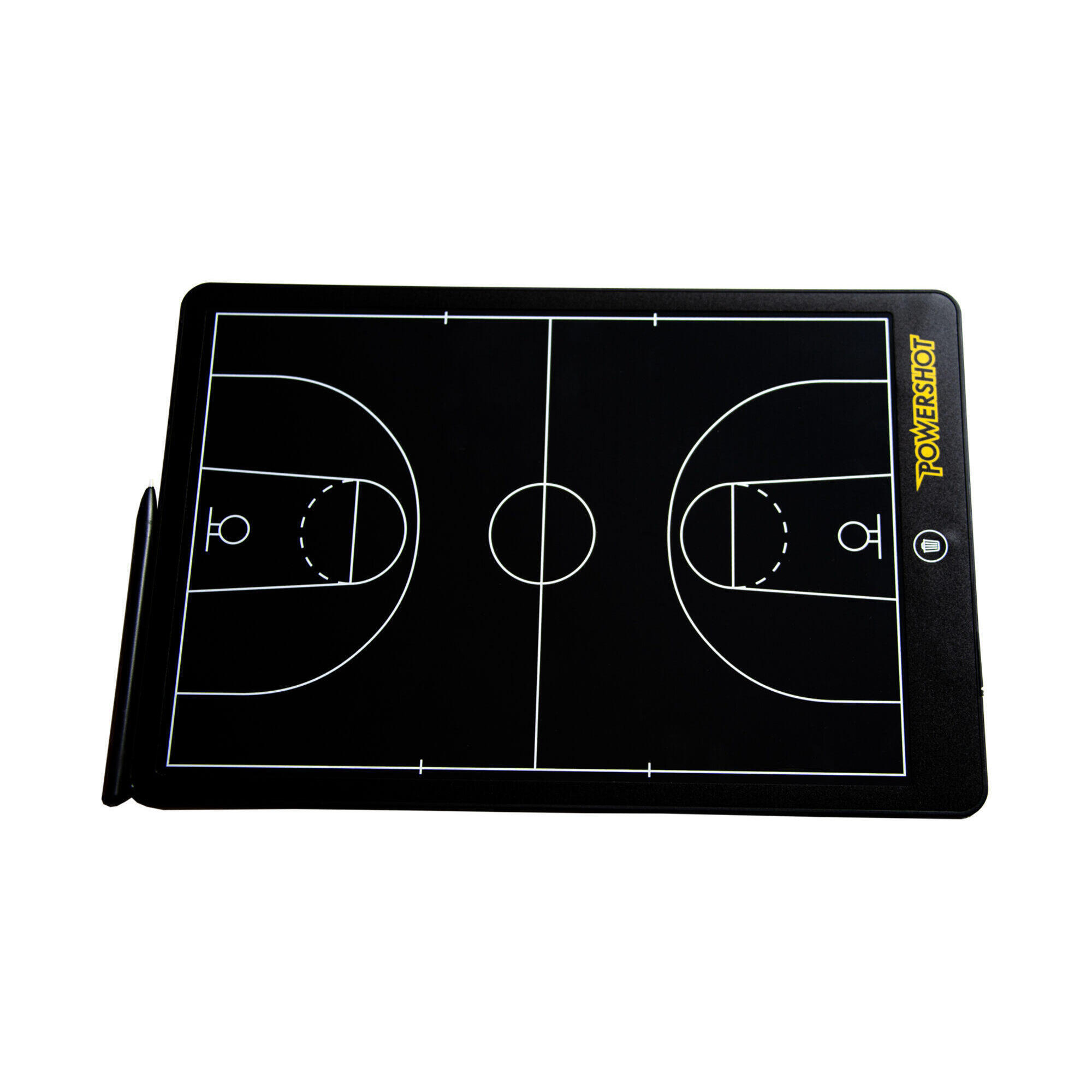 Power Shot - Tablette Tactique Sans Encre - Basketball - Tableau D'Entraînement - Jaune|noir - Taille Unique - Decathlon