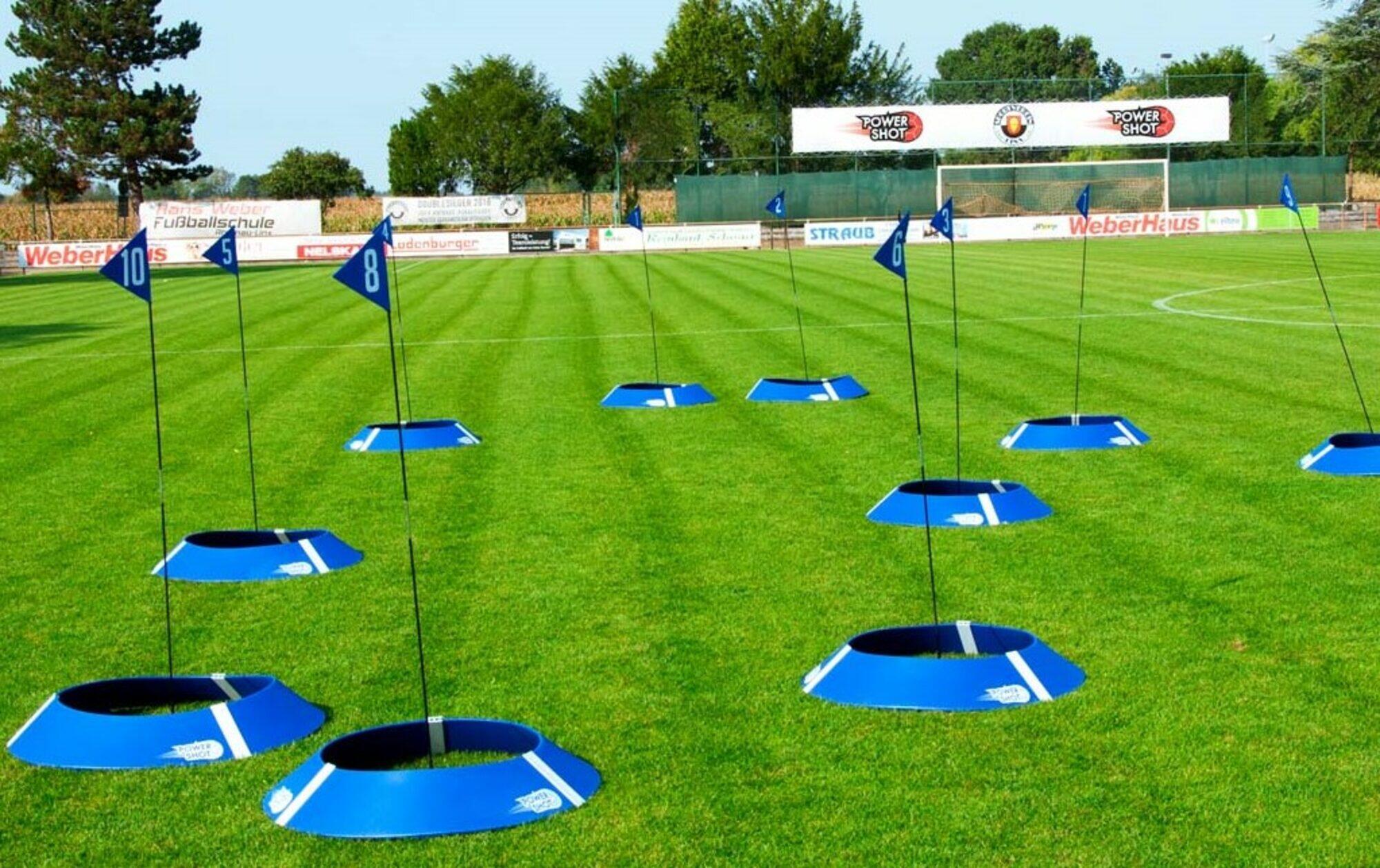 Kit di 10 piastrine da FOOT GOLF con piastrine luminose 3/6