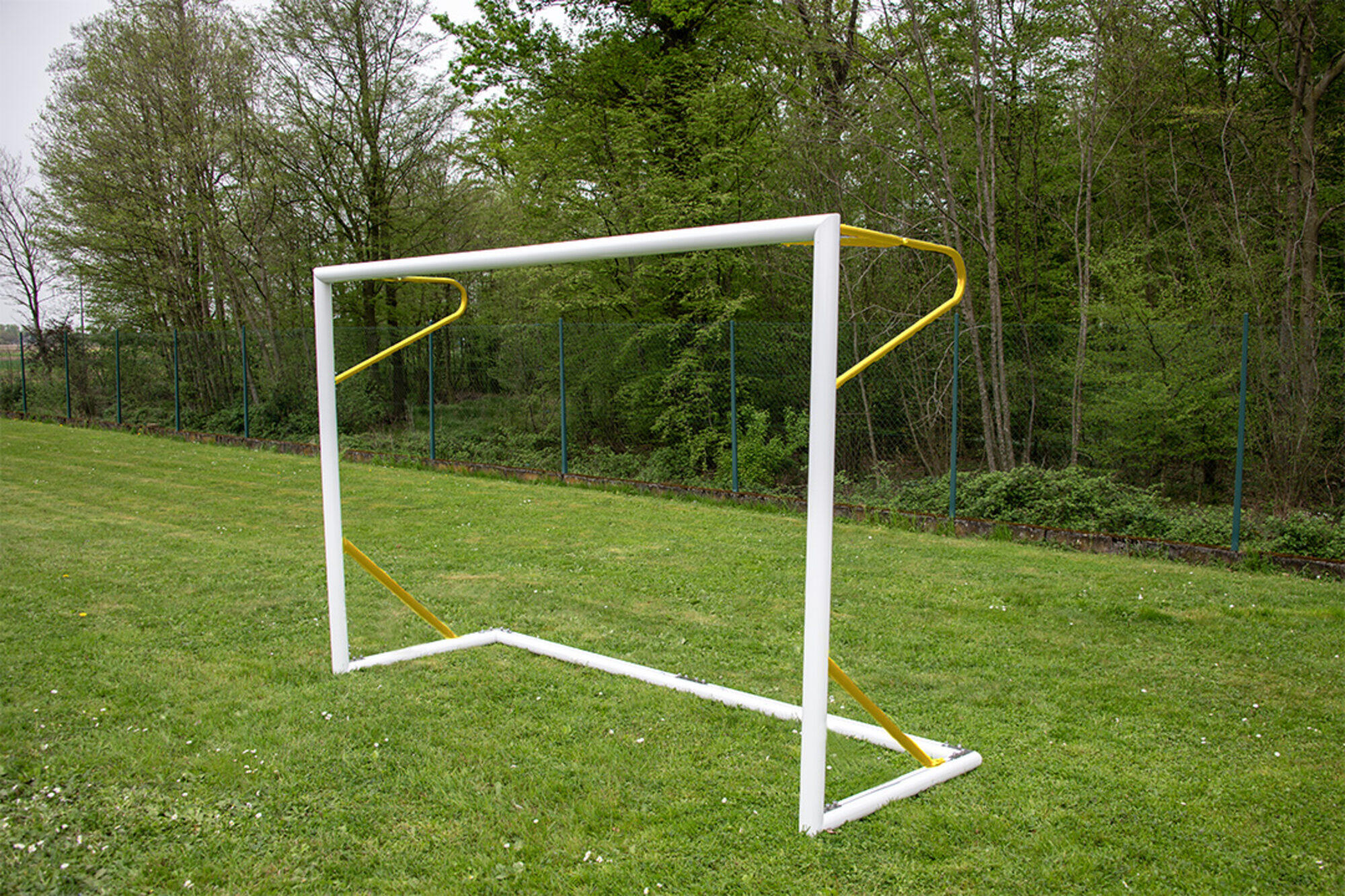 But de foot 1.5 x 1 m - Transportable - Aluminium Ø80mm - Jaune 2/2