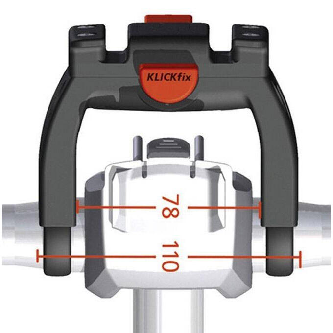 Newlooxs adattatore manubrio KlickFix e-bike 22-26mm con serratura. 5/5