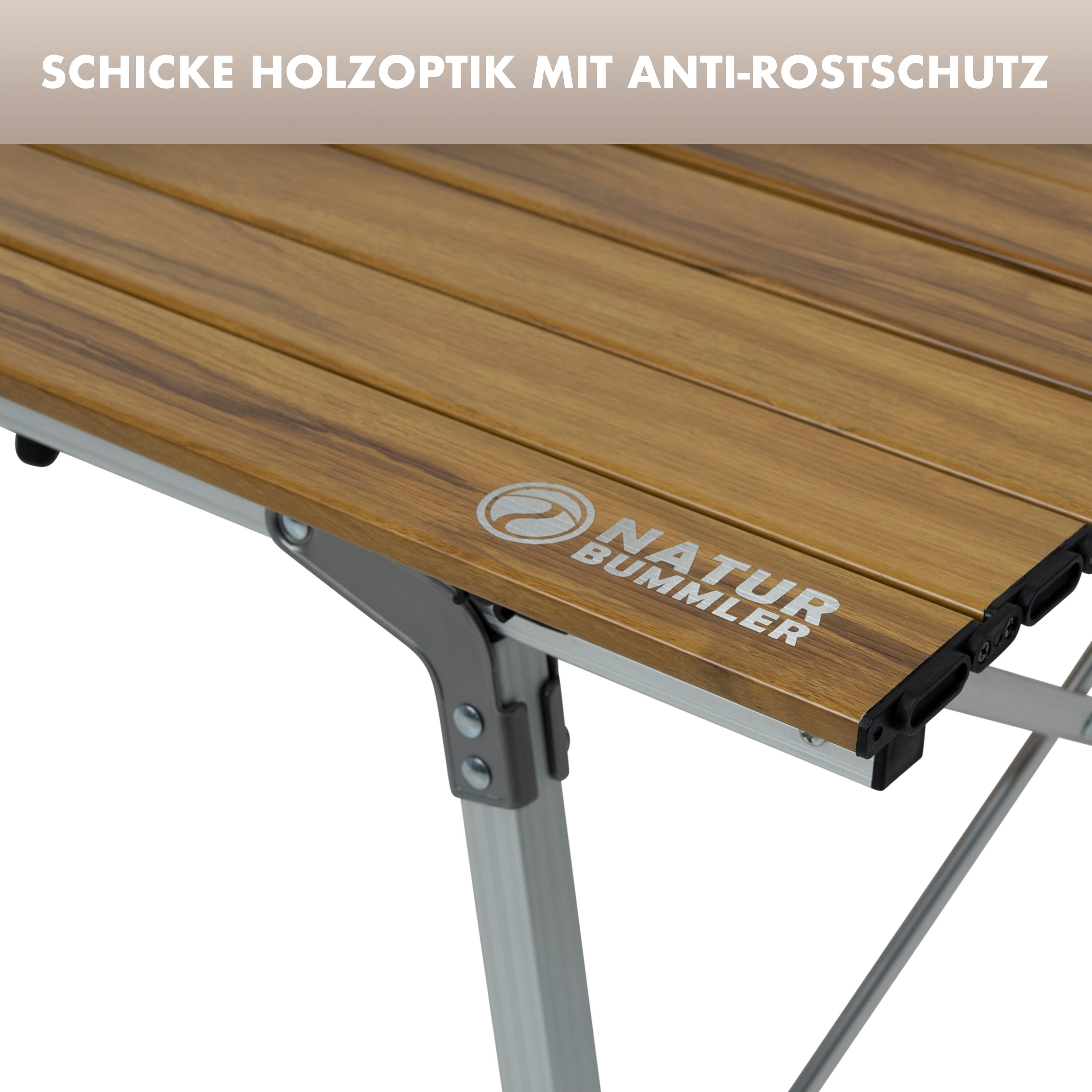 Camping Falttisch (Größe L) Aluminium höhenverstellbar ultraleicht Solid-Litec+ 3/7