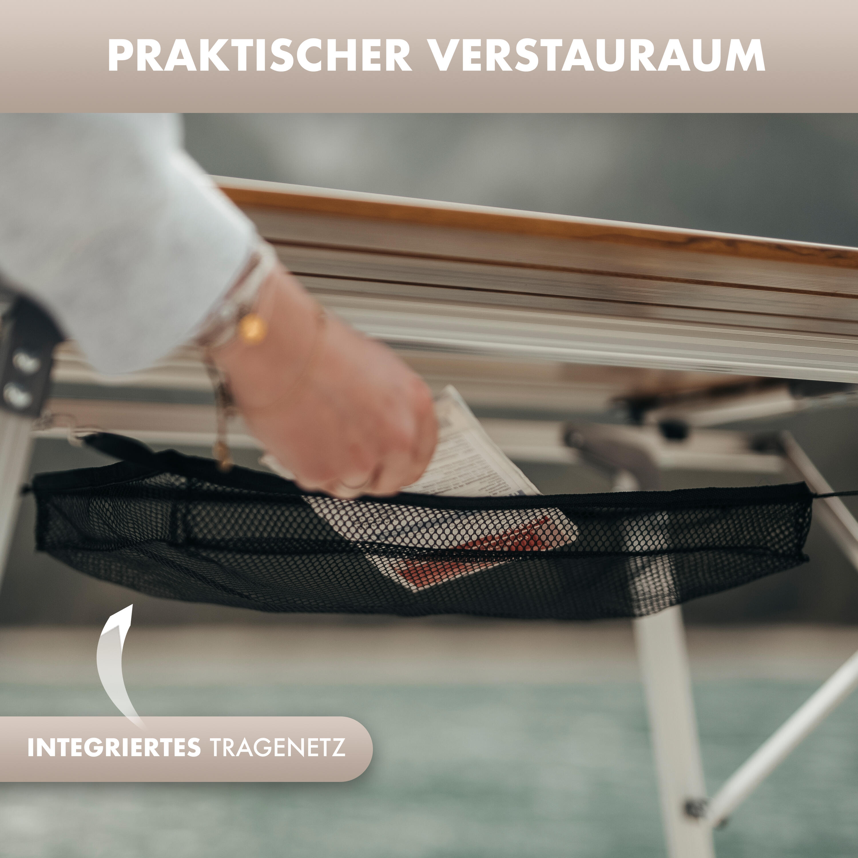 Camping Falttisch (Größe L) Aluminium höhenverstellbar ultraleicht Solid-Litec+ 4/7