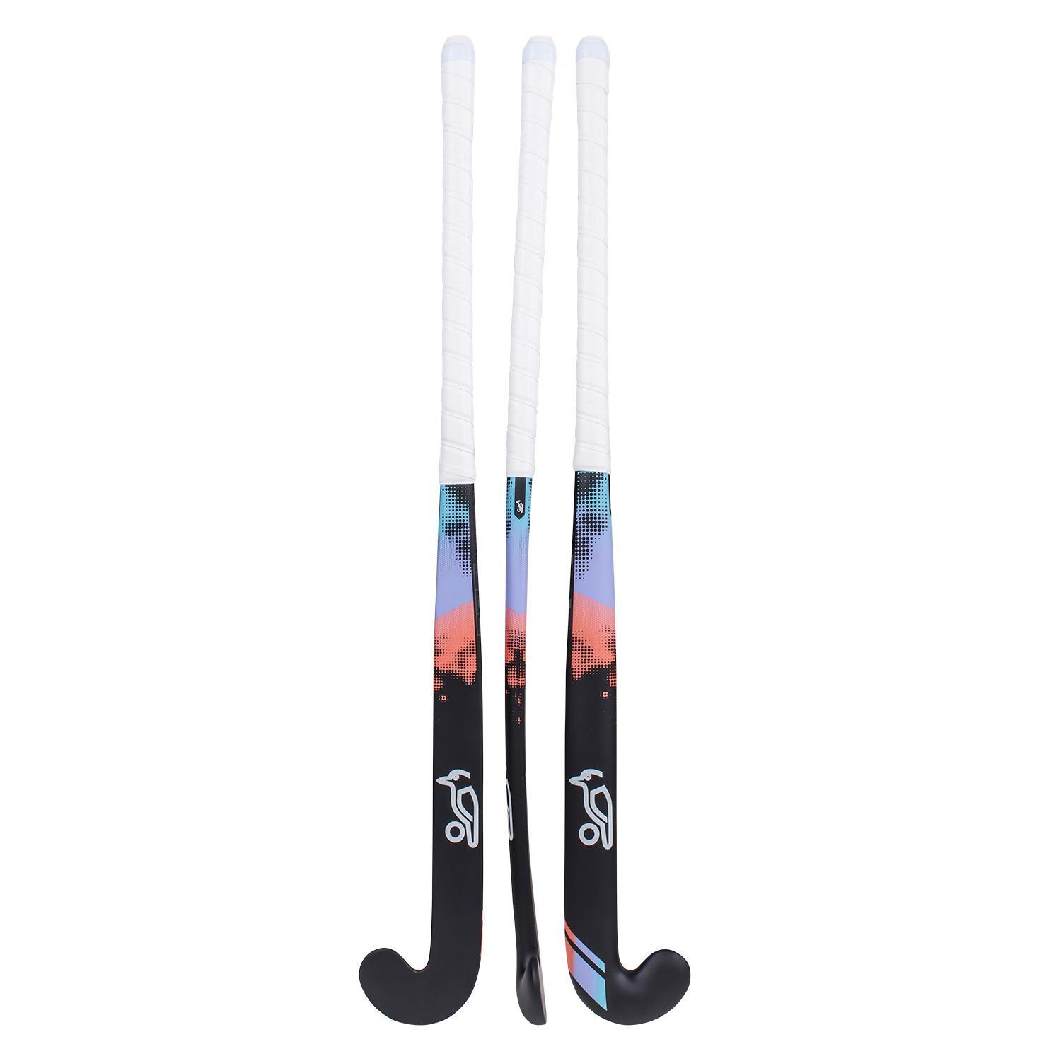 KOOKABURRA Echo LBow Hockey Stick (Black/Multicoloured)