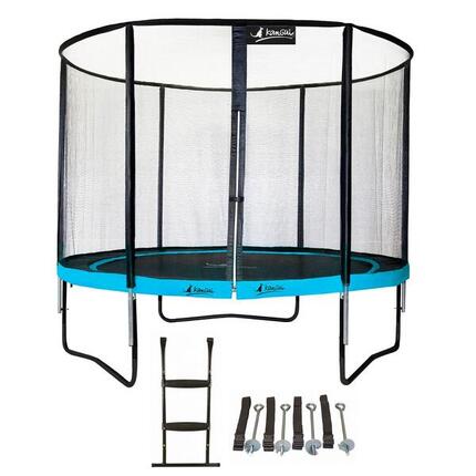 Punchi Blue 300 Trampolin + Leiter + Kit
