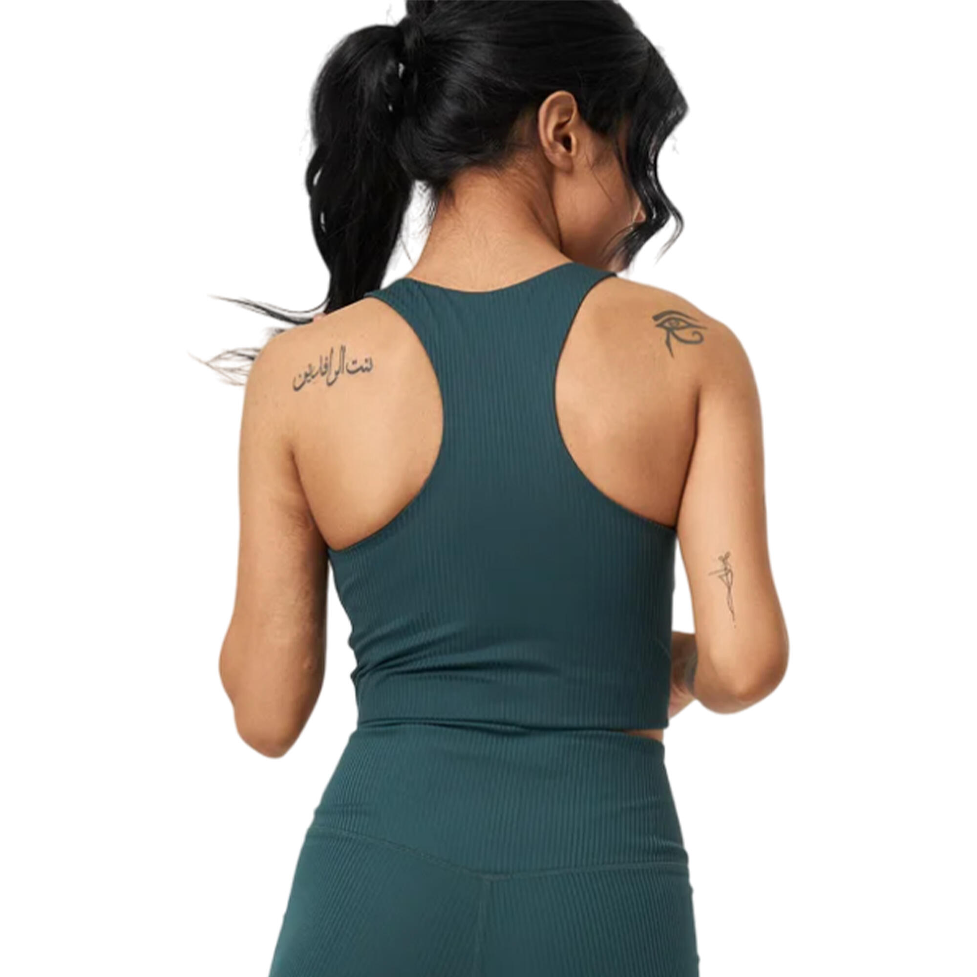 Reggiseno A Costine Racerback Donna Girlfriend Collective Paloma Muschio 2/3