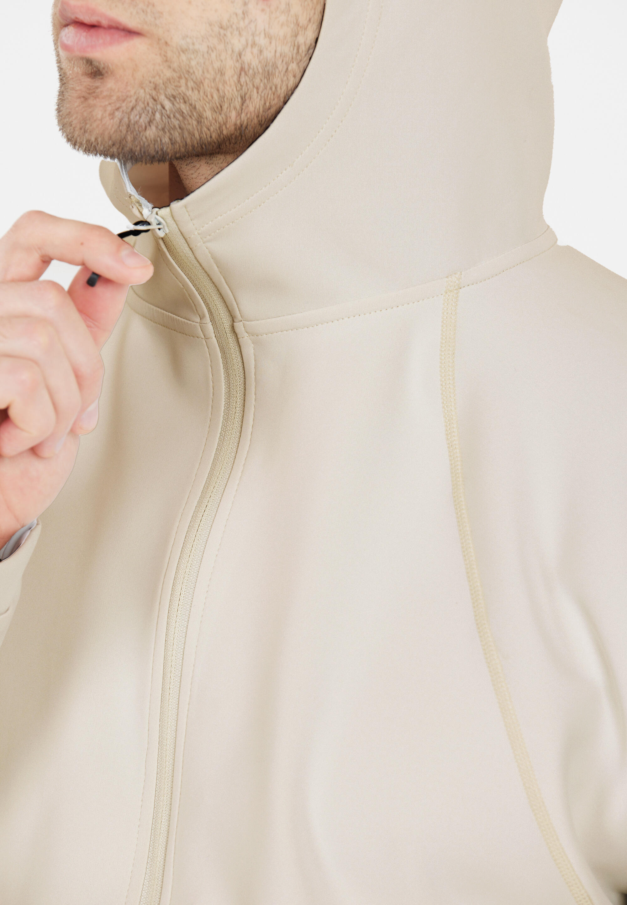 Sweatshirt com capuz e fecho de correr Virtus Tex 8/15