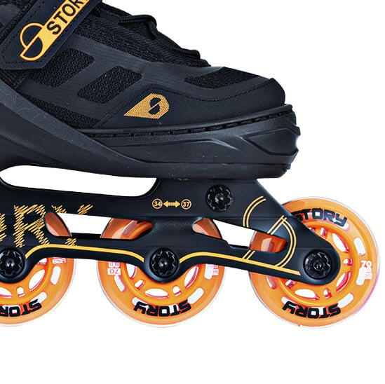Patin à roues alignées réglable Story Fusion orange 3/3