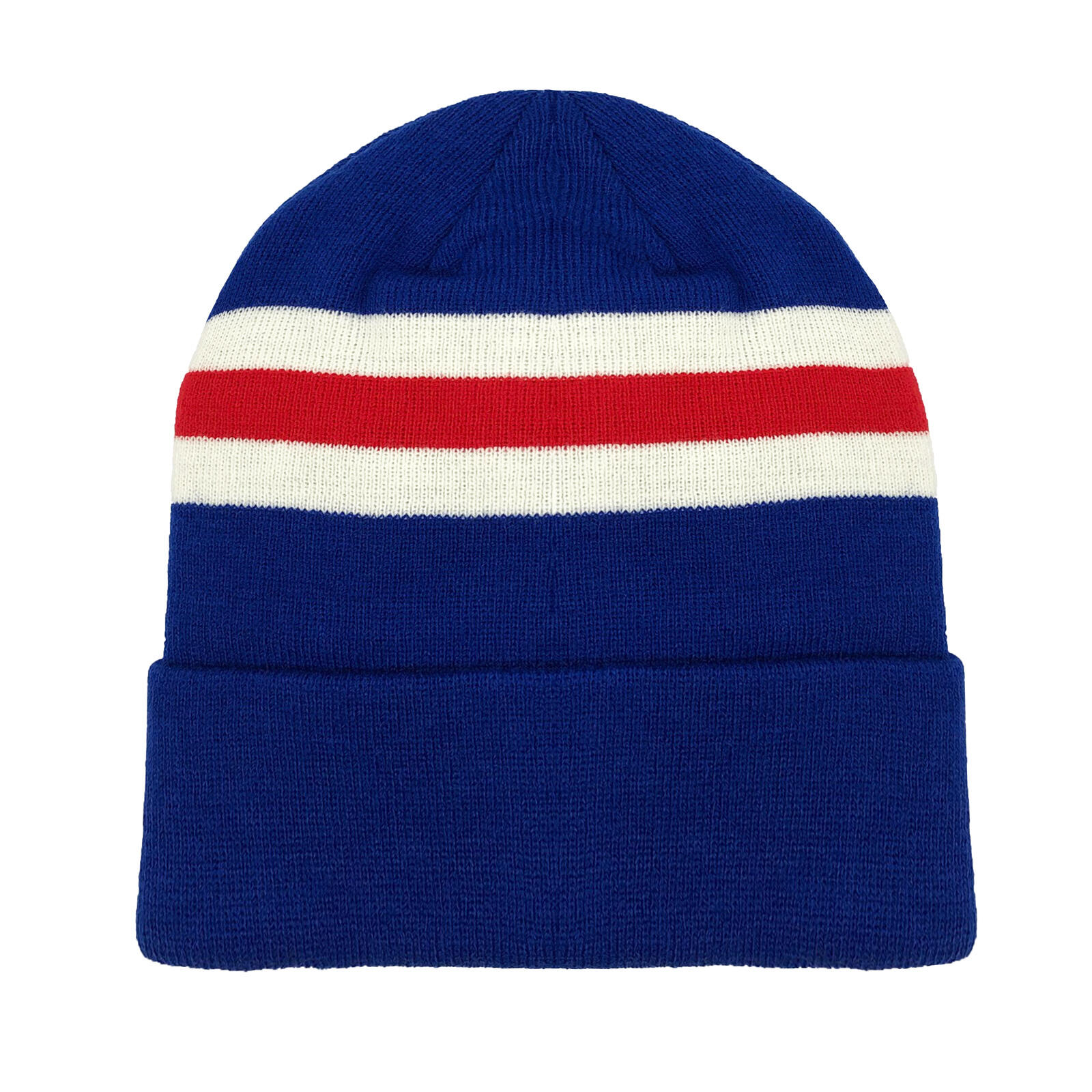 Fan Originals Retro Football Knitted Hat in Rangers Colours Blue White Red 1/1