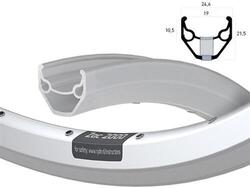 RODI Jante 28 Pouces 622 ZAC2000 Argent avec Côté Aiguisé - 32 Trous