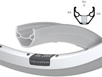 Rodi 28 inch velg 622 zac2000 zilver met geslepen zijkant - 32 gaats