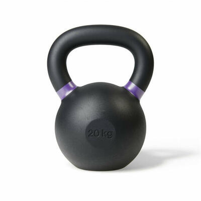 Trym kettlebell - gietijzer - zwart - 20 kg