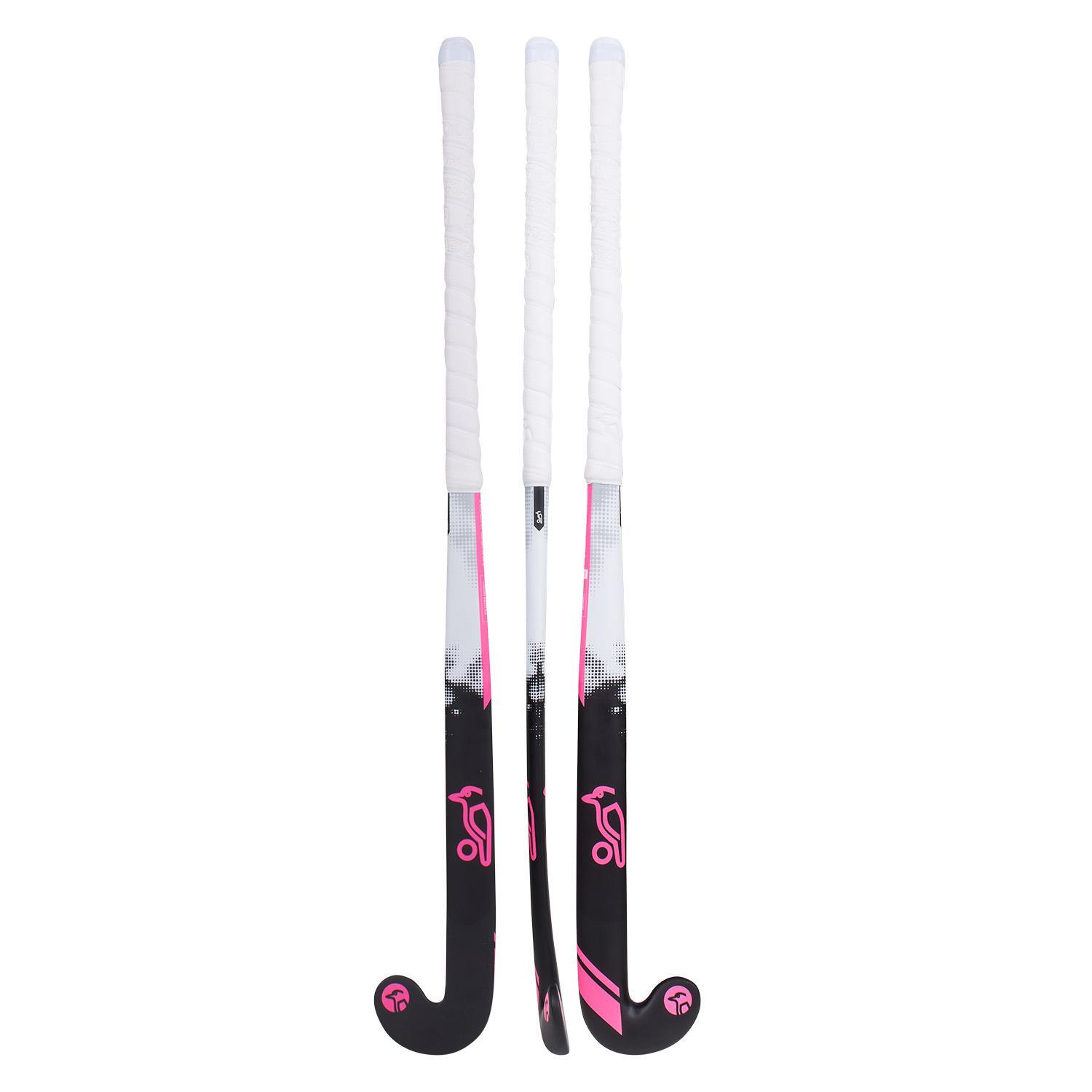 KOOKABURRA Wooden Swift Hockey Stick (Black/Pink/White)