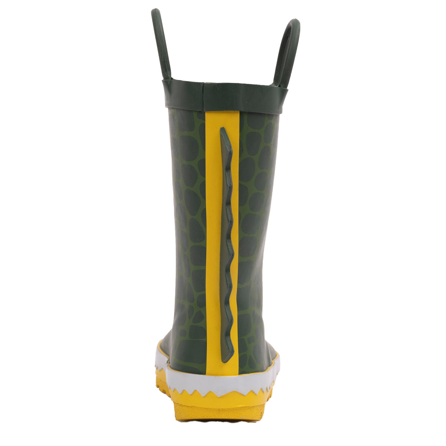 Bottes De Pluie Motif/style Crocodile Enfant (Vert / Jaune) 2/5