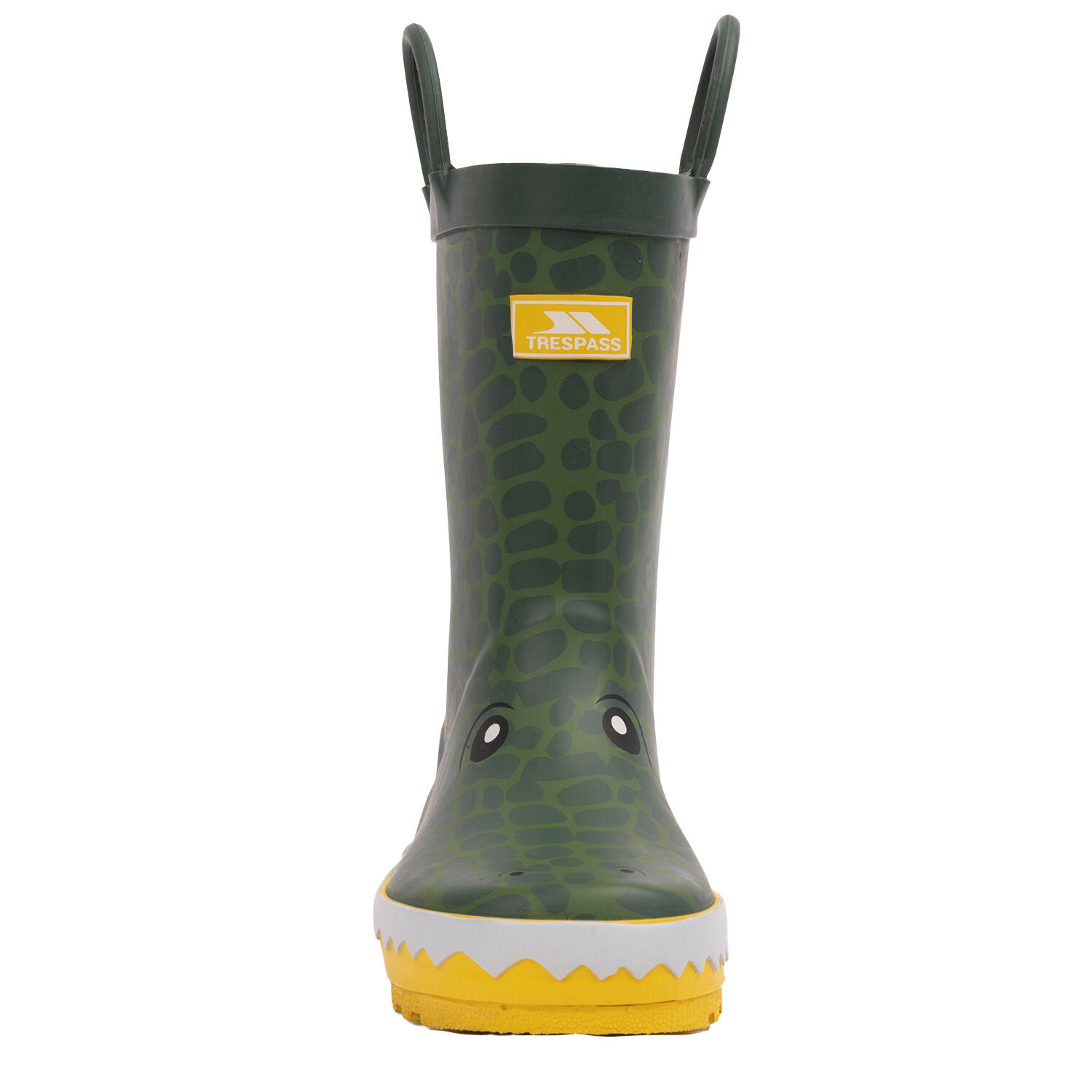 Bottes De Pluie Motif/style Crocodile Enfant (Vert / Jaune) 4/5