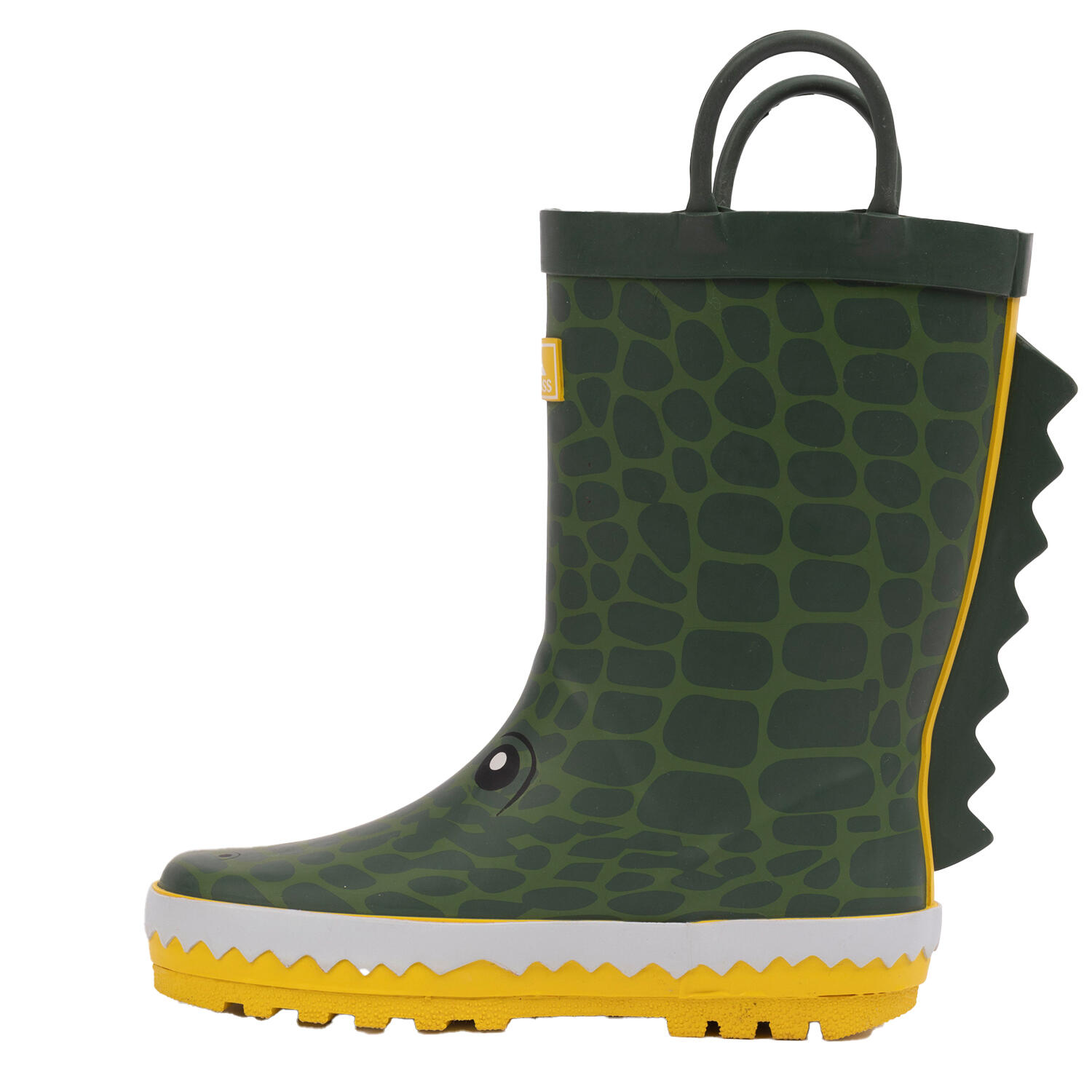 Bottes De Pluie Motif/style Crocodile Enfant (Vert / Jaune) 3/5