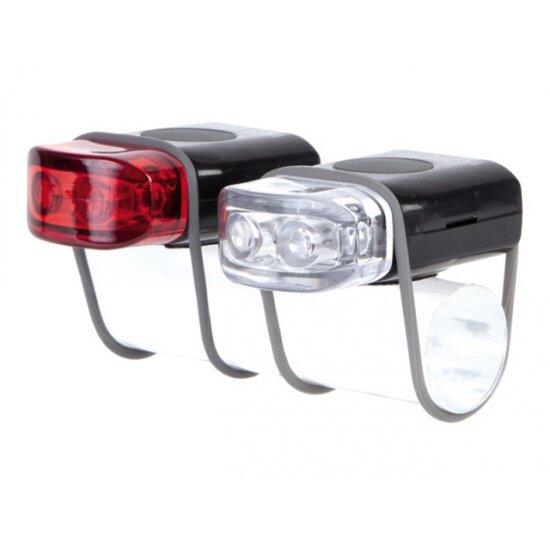 IKZI Fietsverlichtingsset Rood en Wit LED - Batterijen