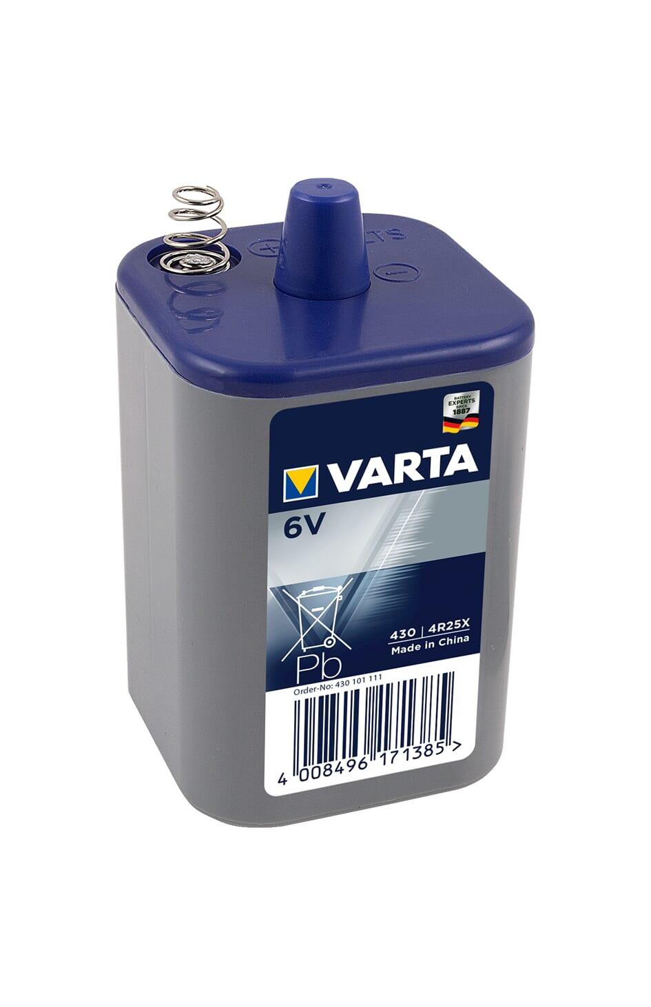 Varta Batterij 6V blok m/veer (1) 1/1
