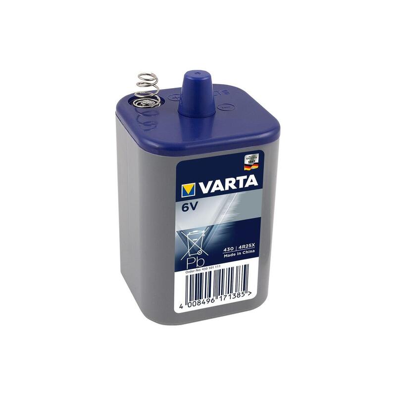 Varta Batterij 6V blok m/veer (1)