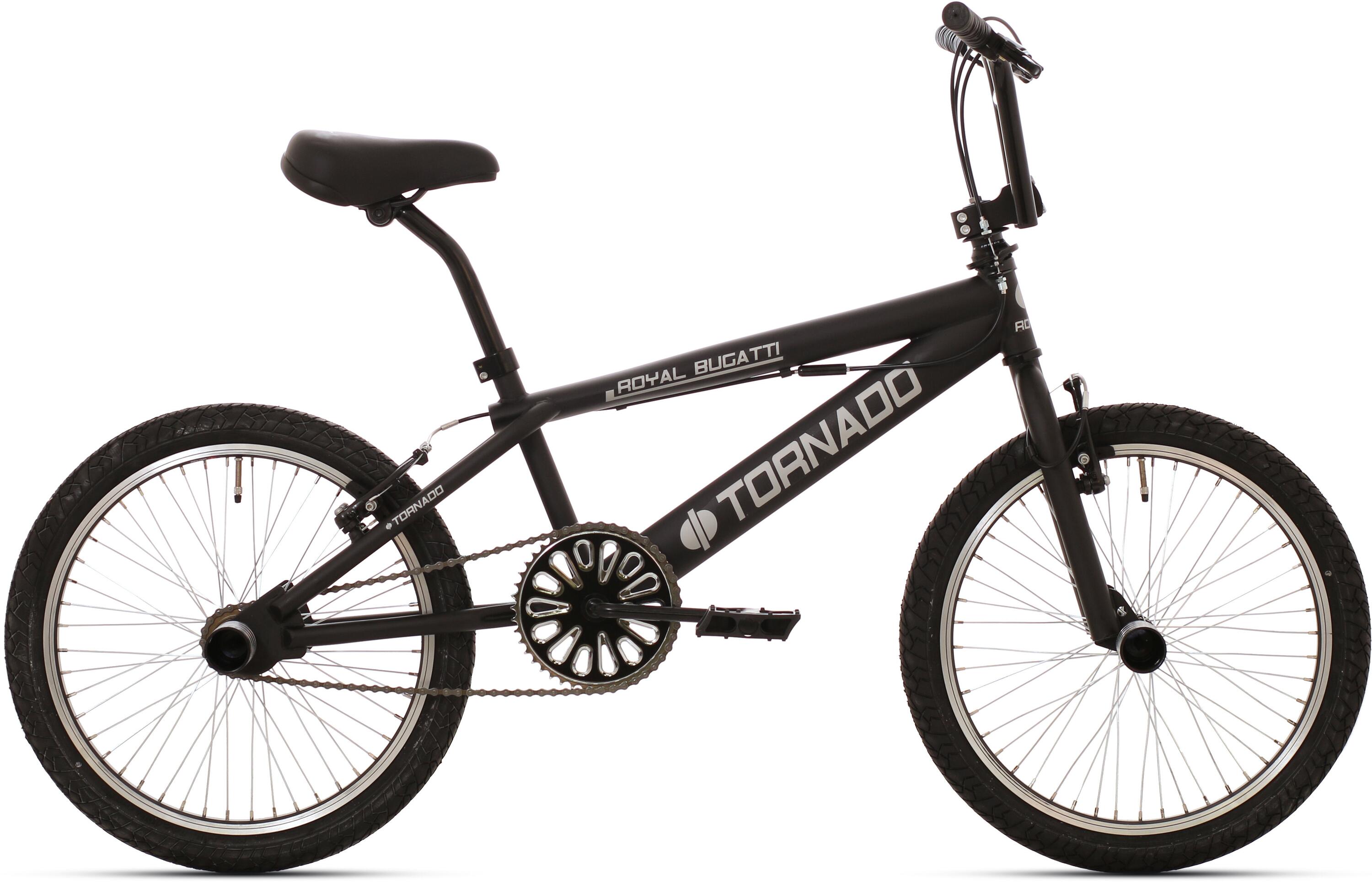 Royal Freestyle BMX 20" Bugatti - matowy czarny z czarnymi oponami 2/2