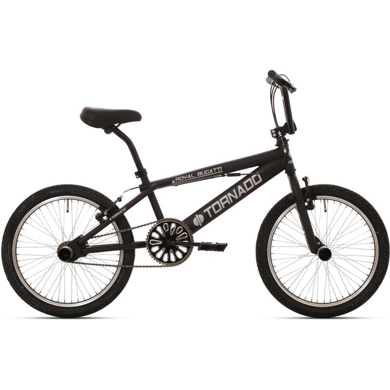 Freestyle BMX 20 "Royal Bugatti - Matt Black avec des pneus noirs