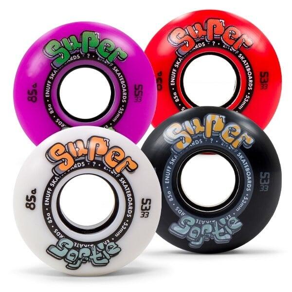 Enuff Skateboards - Enuff Roues Super Softies Violet [x4] - Roue - Violet - Decathlon
