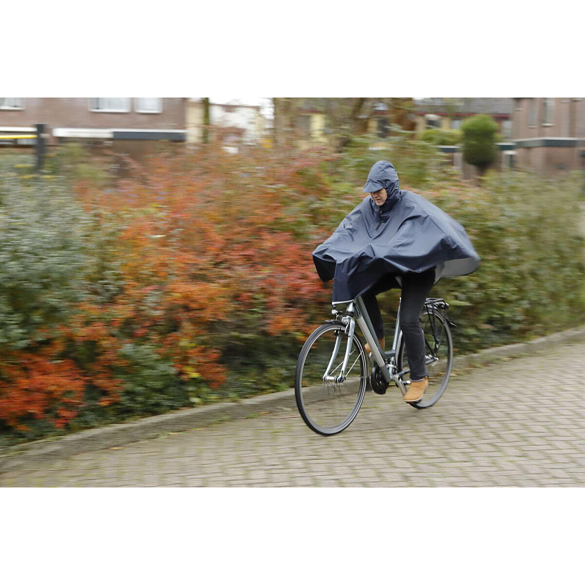 Regenponcho Mirage polyester - zwart 3/4