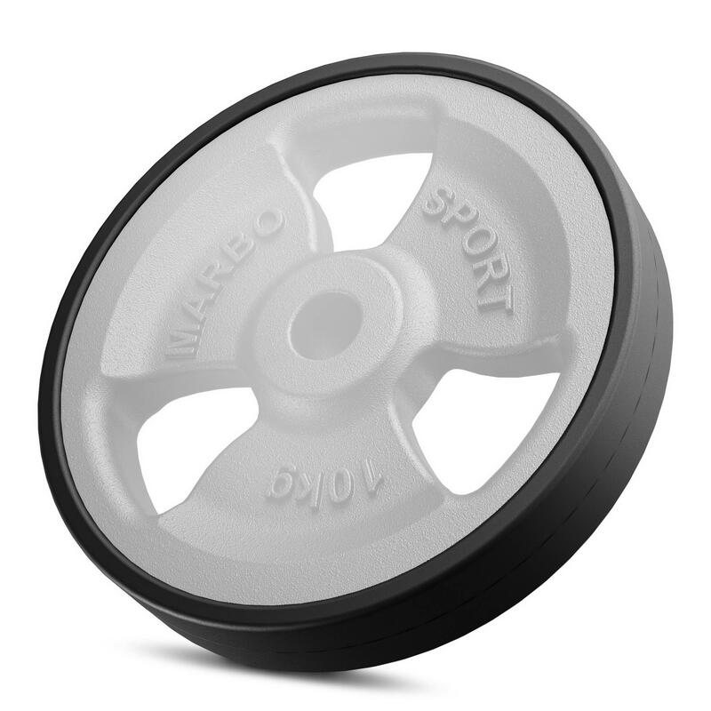 Set de plăci de greutate Tri-Grip din cauciuc din fontă 30 kg