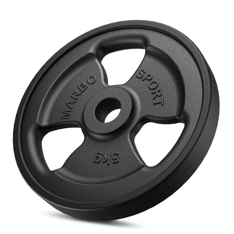 Set de greutăți din fontă cauciucată Tri-Grip 29 kg