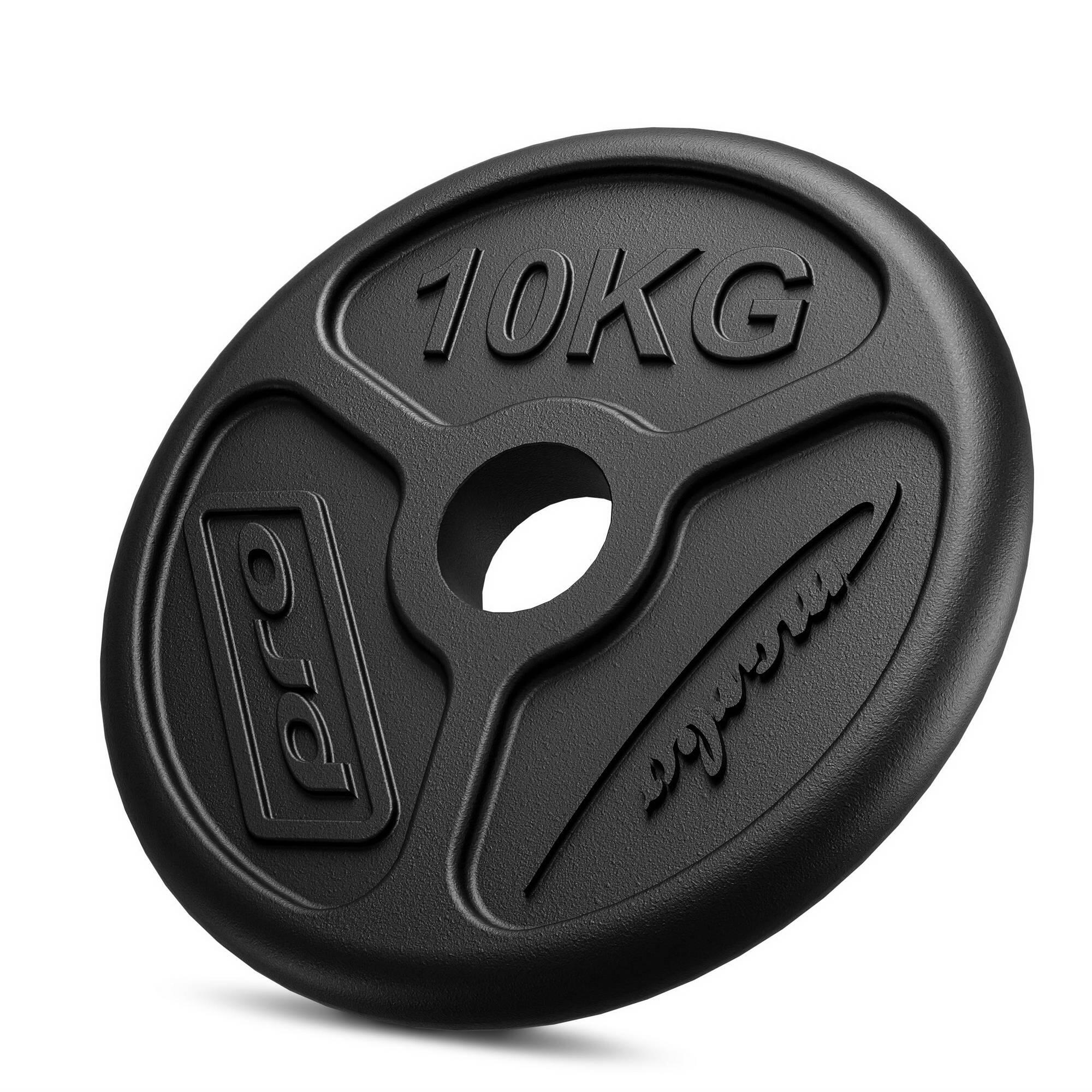 MARBO SPORT - silový - závaží 10 kg ocelové, s otvorem 50 mm - kotouč