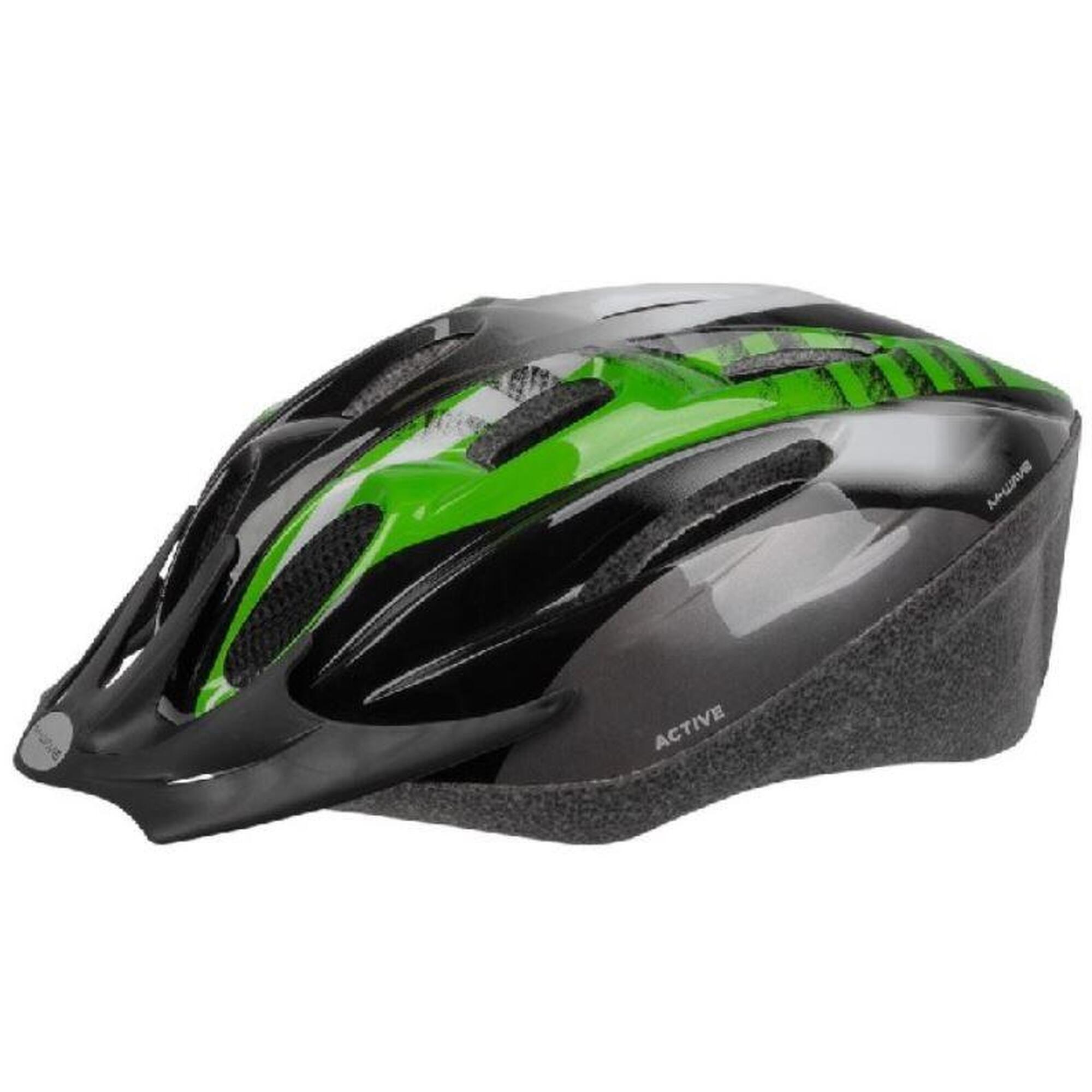 casque Active atb/race vert rayé