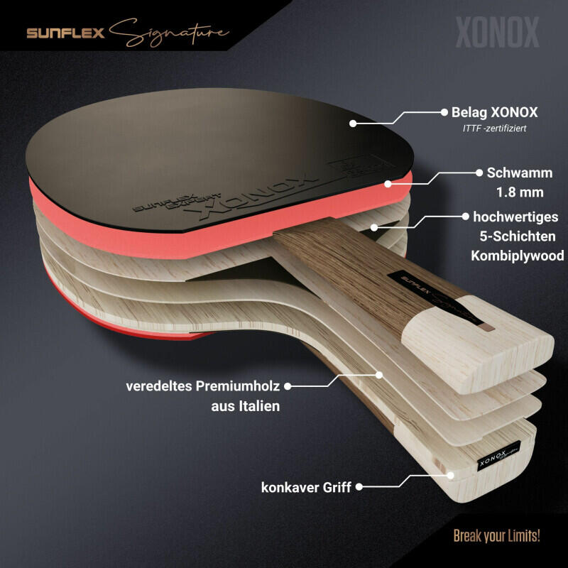 Sunflex Tischtennisschläger SIGNATURE XONOX 2/7