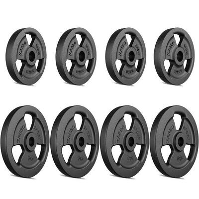 Tri-grip halterschijven van gietijzer ø31 mm marbo sport 30 kg